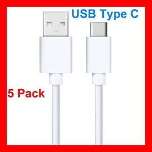 5 Pcs Charging Cable USB Type C for Samsung and other New Android Phones